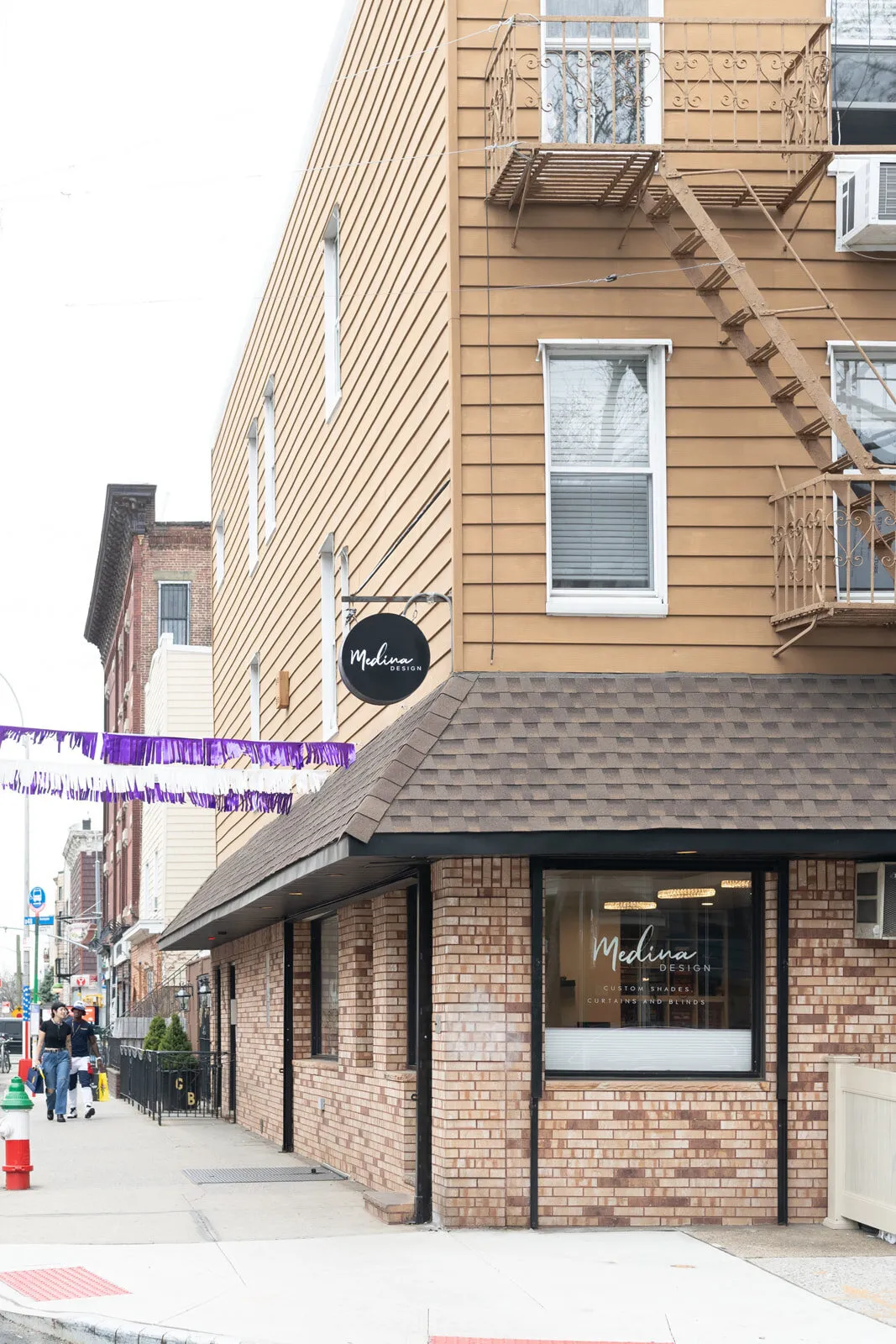 Brooklyn corner storefront exterior photographed for a small business